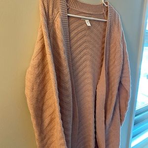 Pastel pink cardigan